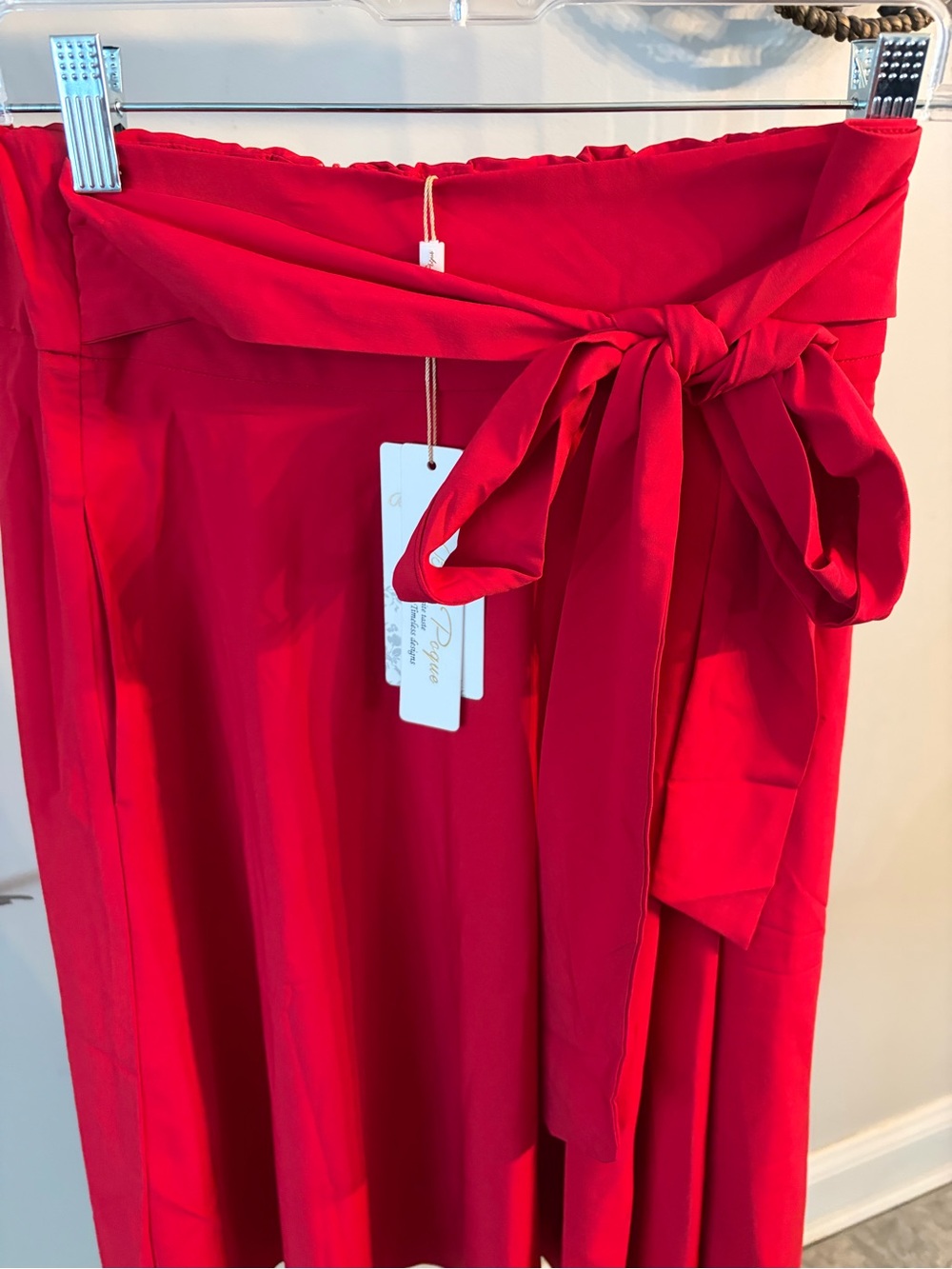 NWT ✨ Women's High Waist A-Line Pockets Skirt Skater Flared Midi Skirt size M - Picture 3 of 8